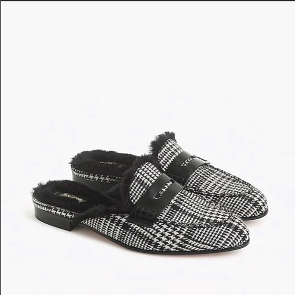 J. Crew Shoes - NEW J Crew faux fur Academy penny loafers sz 9.5